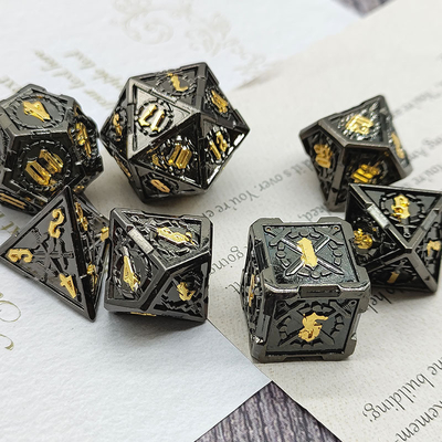 剣金属 RPG ダイス 手磨き クルーズ ダンジョン 長いDND#