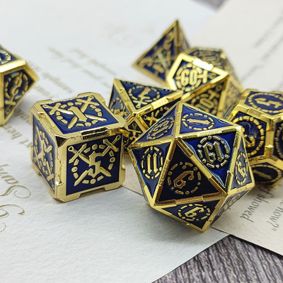 剣金属 RPG ダイス 手磨き クルーズ ダンジョン 長いDND#