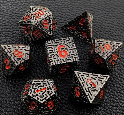 ソリッド・ラビース 多面性メタル・ダイス DND#RPG ダンジョン&amp;ロング・クロス