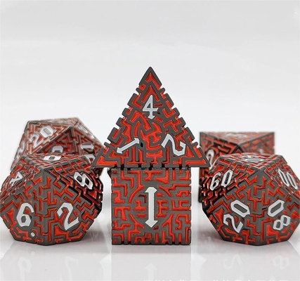 ソリッド・ラビース 多面性メタル・ダイス DND#RPG ダンジョン&amp;ロング・クロス
