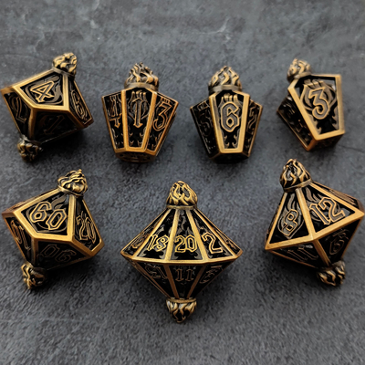 バードケージ ホロウ マルチフェイス メタル Dice Of Bade Gate Dungeon And DND#RPG