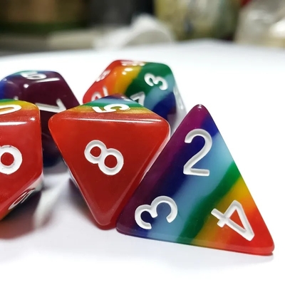 7層 レインボー 手作り 樹脂のダイス クルーソンとダンジョン DND#RPG