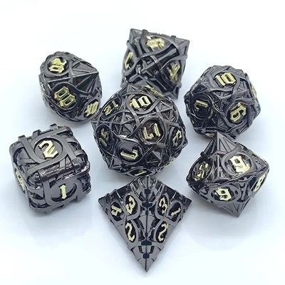 刺 ストライプメタルダイスセット ファンタジーDND 多面性ボードゲーム