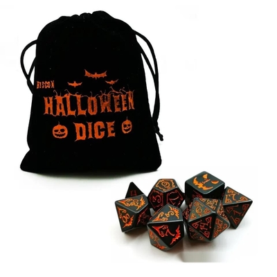 ポリモディアル樹脂ダイス 7PCS RPGダイスセット D4 D6 D8 D10 D12 D20 D20