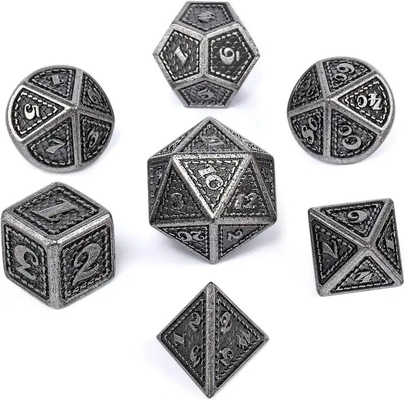 ドラゴンスケール 固体金属ダイスセット 多色 DND RPG 明るい色