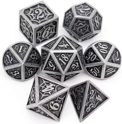 スパイダーマン ソリッドメタル 多面体サイズのセット DND RPG ルックススタイル