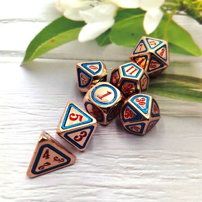 DND RPG 固体金属のダイススーツ 電気泳ぐ技術 地球をさまよる