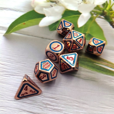 DND RPG 固体金属のダイススーツ 電気泳ぐ技術 地球をさまよる