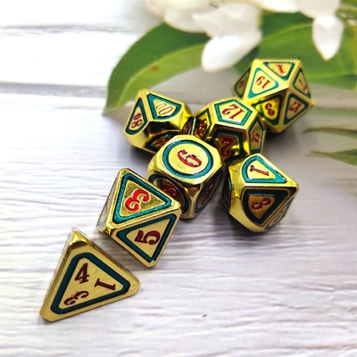 DND RPG 固体金属のダイススーツ 電気泳ぐ技術 地球をさまよる