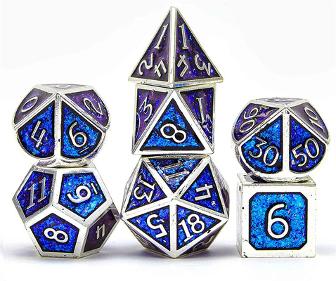 輝く黄金粉 固体金属 ダイスセット ボードゲーム ドラゴンとダンジョン DND RPG