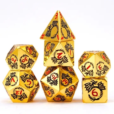 多面性固体金属のダースセット DND RPG カラフル フライング ドラゴン クルーチョボードゲーム