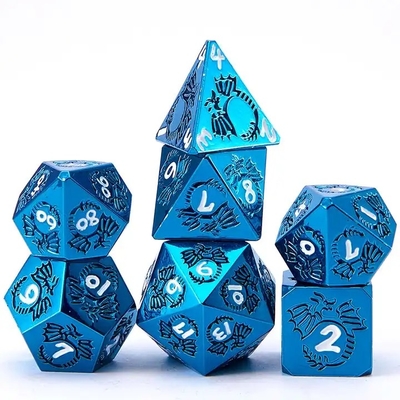 多面性固体金属のダースセット DND RPG カラフル フライング ドラゴン クルーチョボードゲーム
