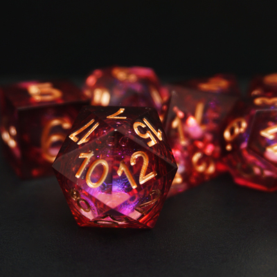レッドフローサンド液体樹脂ダイスセット RPG DND COCランニンググループ