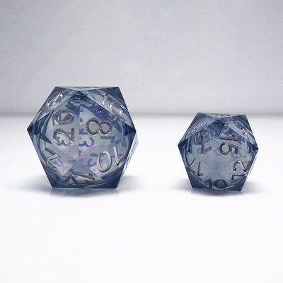 1つのセイクインした液体流砂樹脂玉# Dnd#Rpg#Cocスムーズエッジ