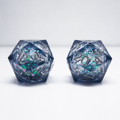 1つのセイクインした液体流砂樹脂玉# Dnd#Rpg#Cocスムーズエッジ
