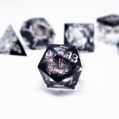 グリーンレジンのデジタルダースセット 多面性タブレットゲームダース#rpg#dnd#coc