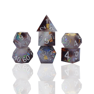 グリーンレジンのデジタルダースセット 多面性タブレットゲームダース#rpg#dnd#coc