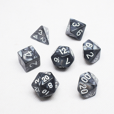 ポリカラー樹脂ダイスセット#Rpg#Dnd#コック大理石パターンプレミアムと贅沢