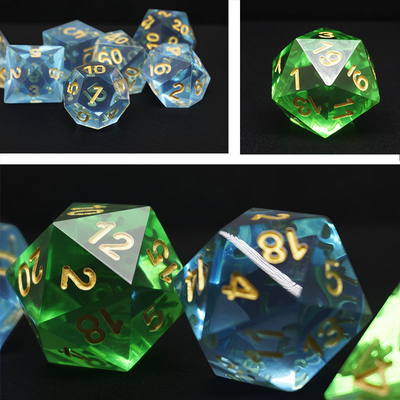 多色樹脂素材 ダイヤセット#Rpg#Dnd#Coc 透明
