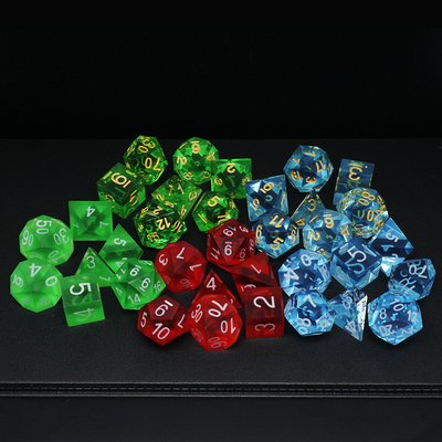 多色樹脂素材 ダイヤセット#Rpg#Dnd#Coc 透明