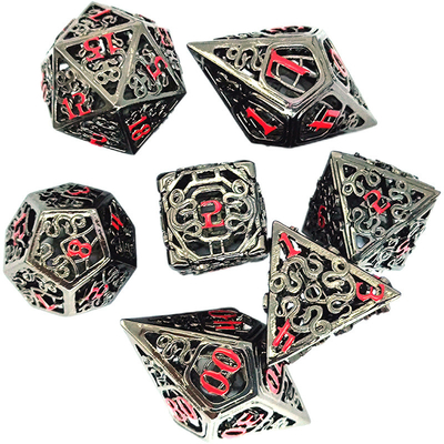 チェンティアン・スネーク ホール・メタル・ダース・セット 多面的なテーブルゲーム #Dnd#Rpg#Coc