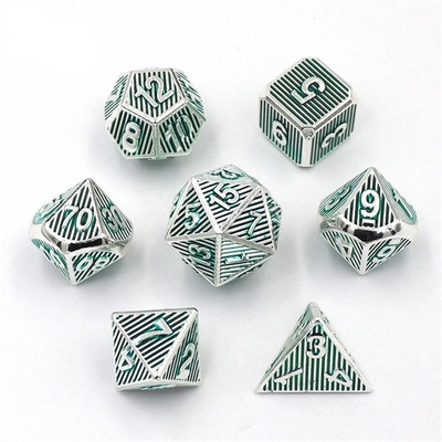 縦メタルマルチフェイスダイス デスクトップゲーム Dnd Rpg Coc 青銅色