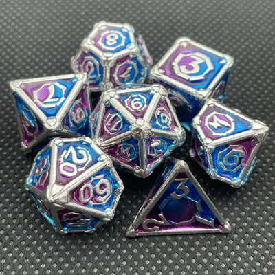 デスクトップゲーム メタル マルチフェイス RPG ダイスセット Dnd Coc 多色
