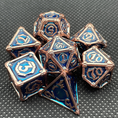 パーソナライズメタル マルチ - フェイス ダイス Dnd Rpg Coc デスクトップゲーム ポータブル
