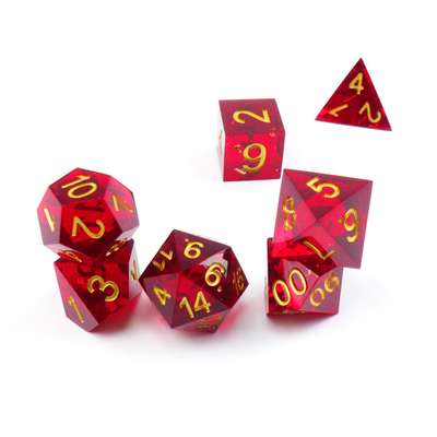 レッド・リンゴ 天然樹脂のダースセット デスクトップゲーム マジック・ドメイン アドベンチャー DNDダース
