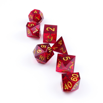 レッド・リンゴ 天然樹脂のダースセット デスクトップゲーム マジック・ドメイン アドベンチャー DNDダース