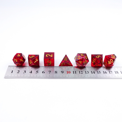 レッド・リンゴ 天然樹脂のダースセット デスクトップゲーム マジック・ドメイン アドベンチャー DNDダース