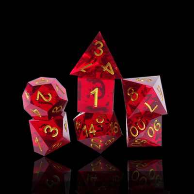 レッド・リンゴ 天然樹脂のダースセット デスクトップゲーム マジック・ドメイン アドベンチャー DNDダース