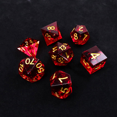レッド・リンゴ 天然樹脂のダースセット デスクトップゲーム マジック・ドメイン アドベンチャー DNDダース
