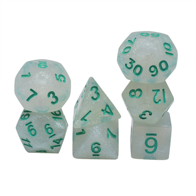 滑らかな水晶樹脂 RPG Dice ハンドクラフト 樹脂 多面体