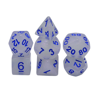 滑らかな水晶樹脂 RPG Dice ハンドクラフト 樹脂 多面体