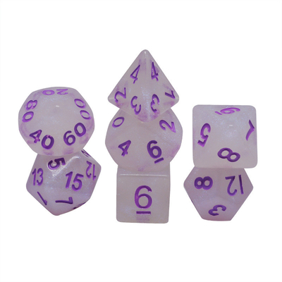 滑らかな水晶樹脂 RPG Dice ハンドクラフト 樹脂 多面体