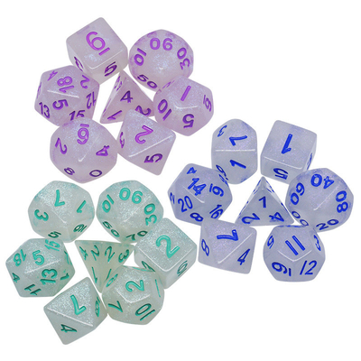 滑らかな水晶樹脂 RPG Dice ハンドクラフト 樹脂 多面体