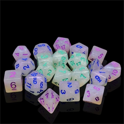 滑らかな水晶樹脂 RPG Dice ハンドクラフト 樹脂 多面体