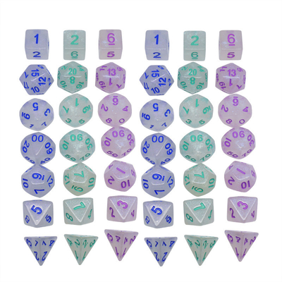 滑らかな水晶樹脂 RPG Dice ハンドクラフト 樹脂 多面体