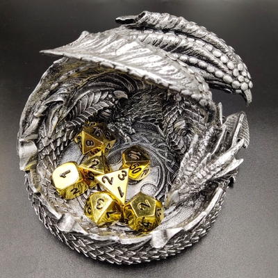 シャンパン 金色 メタル 多面体 ダイス デスクトップゲーム ダイスセット