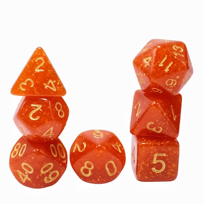 明るい金粉 オレンジ樹脂 キャラクター 卓球ゲーム ダースセット DND ダース