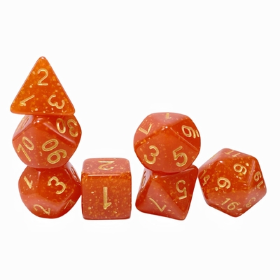 明るい金粉 オレンジ樹脂 キャラクター 卓球ゲーム ダースセット DND ダース