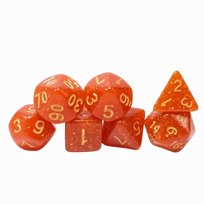 明るい金粉 オレンジ樹脂 キャラクター 卓球ゲーム ダースセット DND ダース
