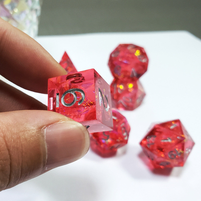 幻の赤い樹脂と金製の葉巻 樹脂ボードダイスセット ドラゴンとダンジョン