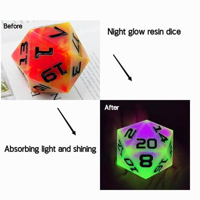 シングル20サイド 輝く樹脂ゲーム ダイス DND COC TRPG