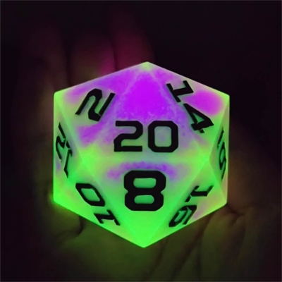 シングル20サイド 輝く樹脂ゲーム ダイス DND COC TRPG