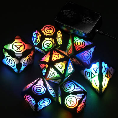 プラスチックのLED 照明のダース 充電可能なサッカーテーブルゲーム 多面のダースセット