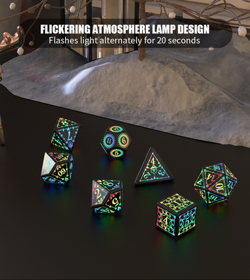 クリスマス・エレメント LED 再充電可能なゲーム ダイスセット ドラゴンとダンジョン