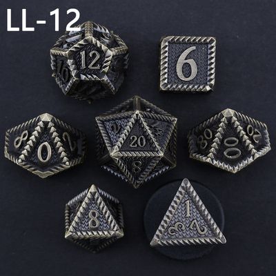 DNDメタルダース,ドラゴンとダンジョン多面体RPGダース,7つのテーブルゲームドラゴンスケールダース