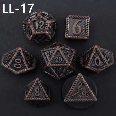 DNDメタルダース,ドラゴンとダンジョン多面体RPGダース,7つのテーブルゲームドラゴンスケールダース